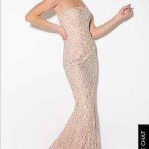 Dress the Population Gretta Blush Sequin Dress